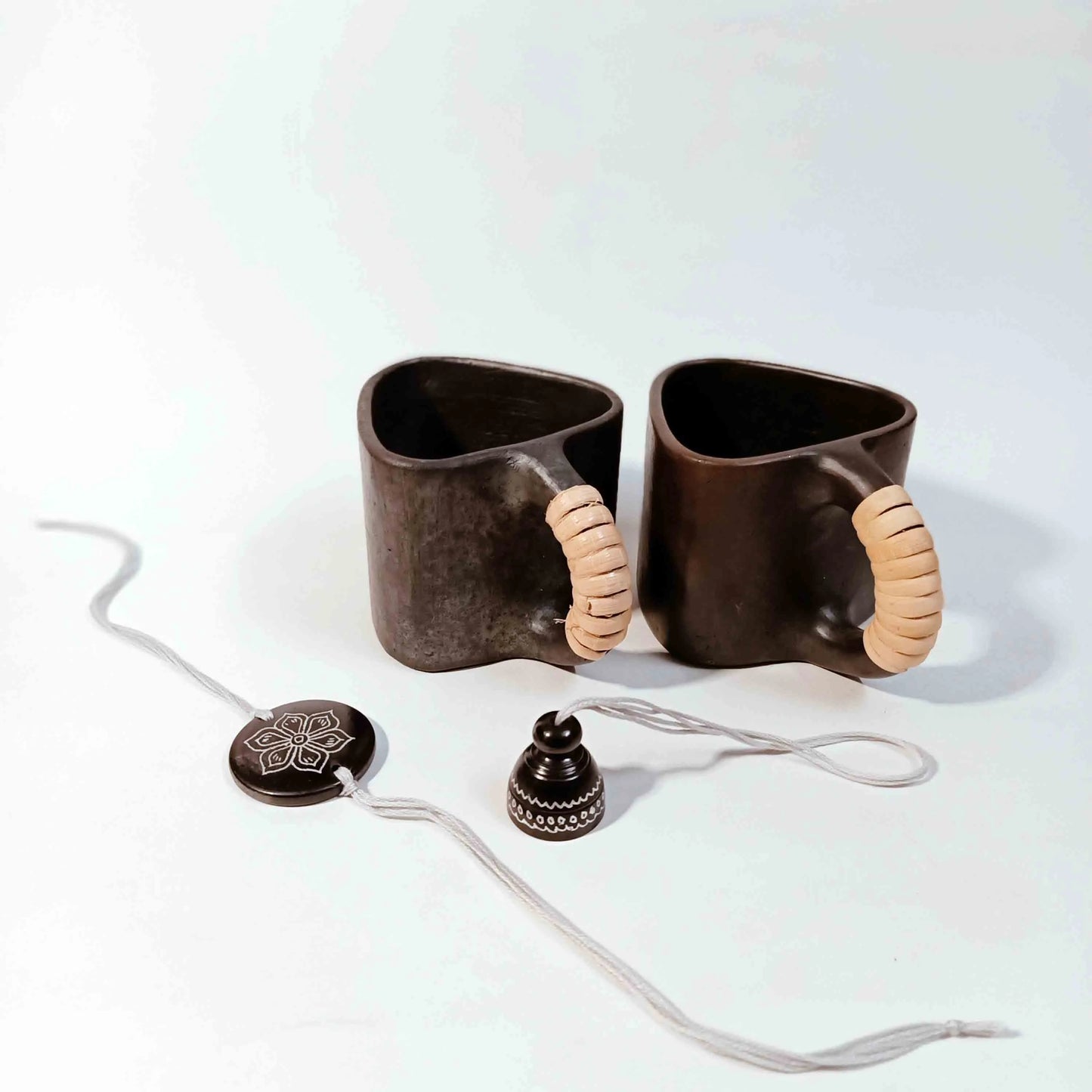 Black Pottery Bhai-Bhabhi Rakhi Gift Hamper