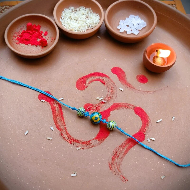 Jaipur Blue Pottery Rakhi Festive Hamper