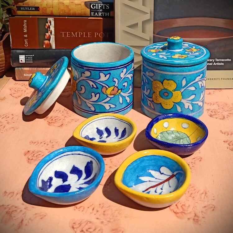 Jaipur Blue Pottery Diwali Gift Set
