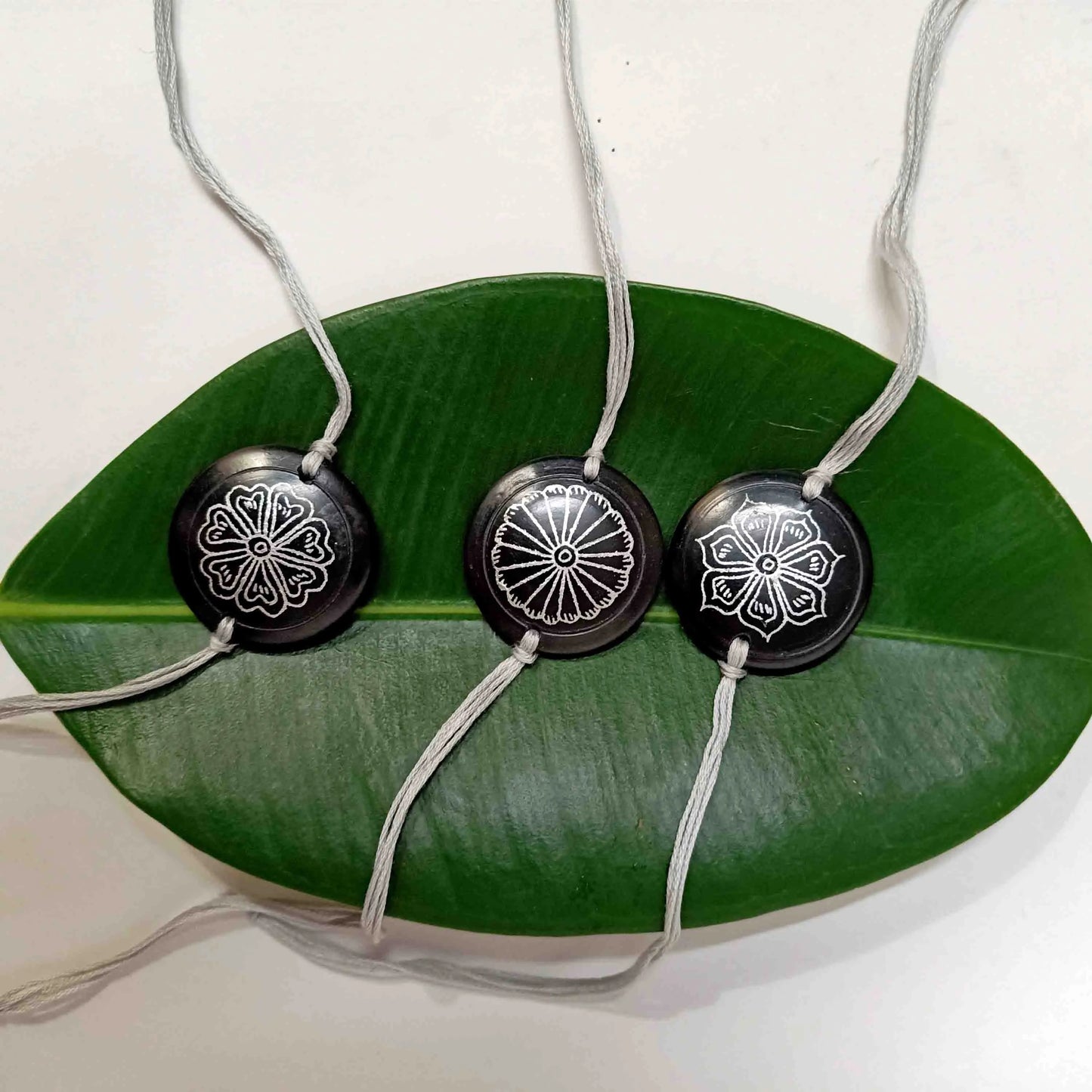 Nizamabad Black Pottery Traditional Clay Craft Rakhi Set