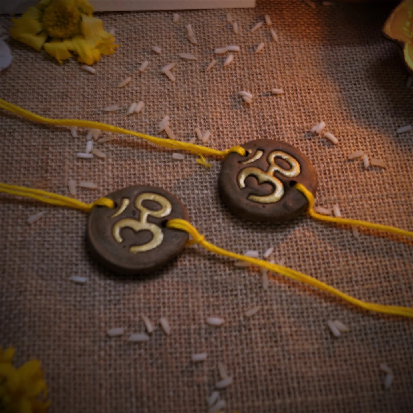 'Om' Plantable Seed Rakhi Set