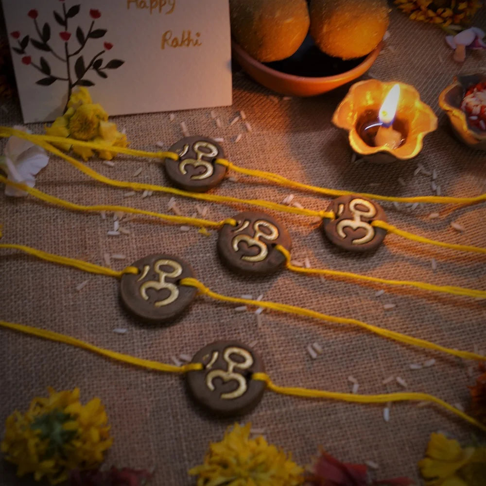 'Om' Plantable Seed Rakhi Set