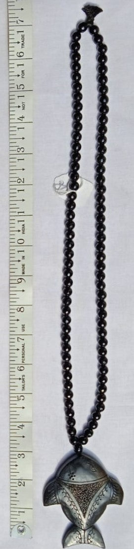 Folk Art-Inspired Fish Design in Quarter Stone Rosary