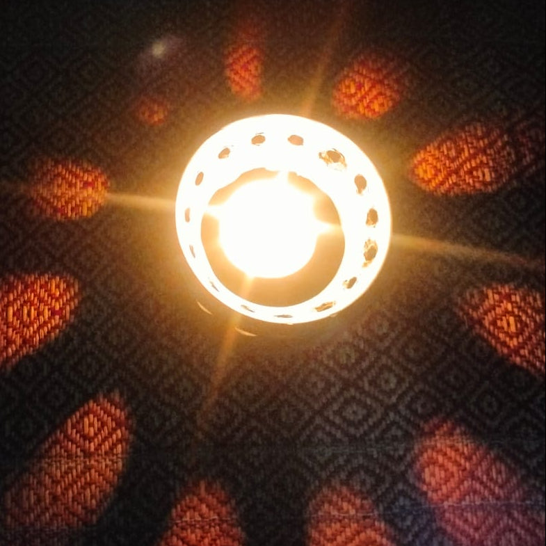 Sawai Madhopur Black Pottery Candle Lamp