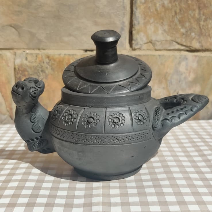 Sawai Madhopur Black Pottery Animal Saltshaker