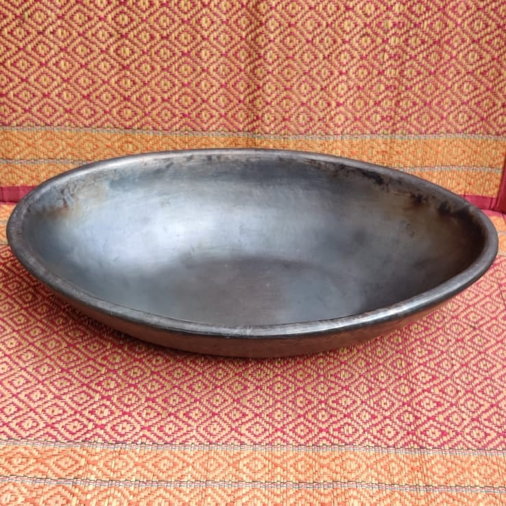 Longpi Black Pottery Salad/ Fruit Bowl