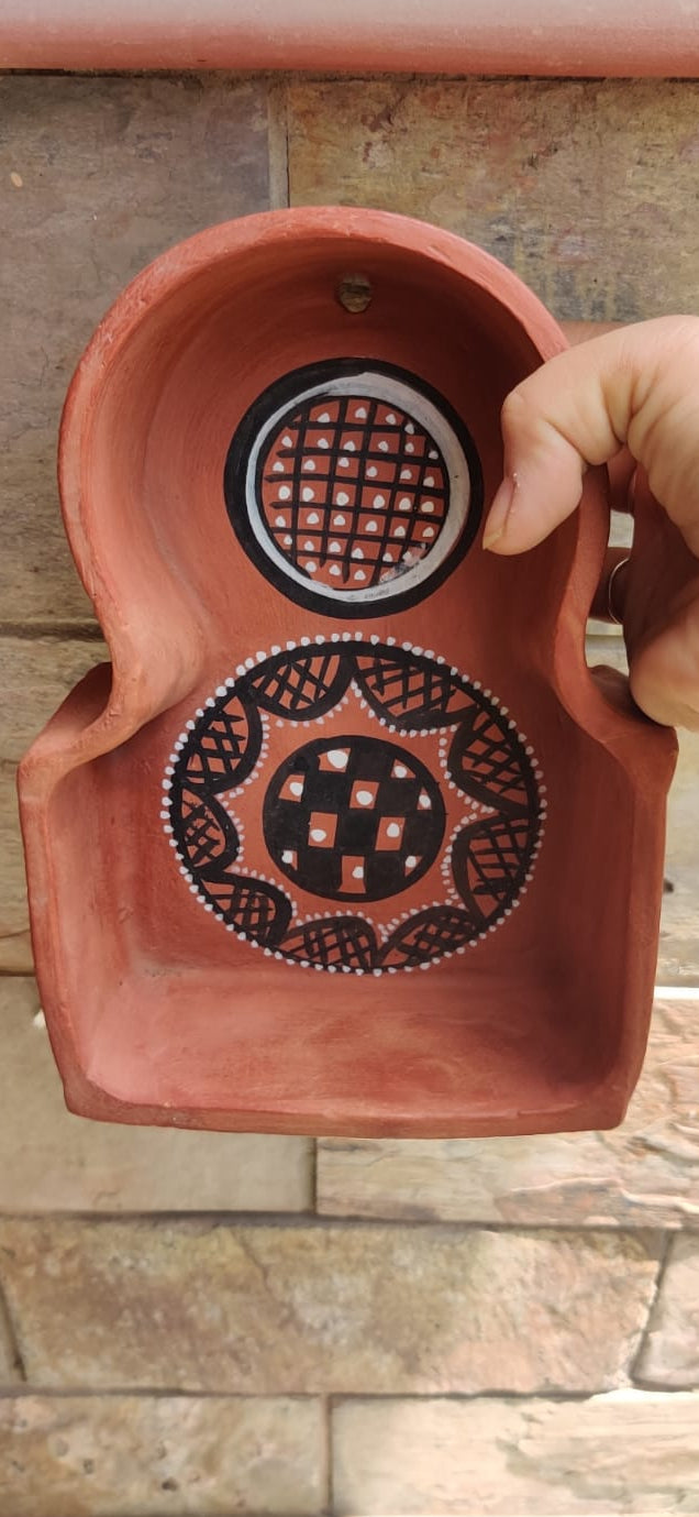 Hand-Painted Kutch Pottery Miniature Wall Hanging
