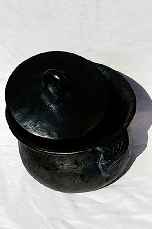 Longpi Black Pottery Cooking Pot with Lid