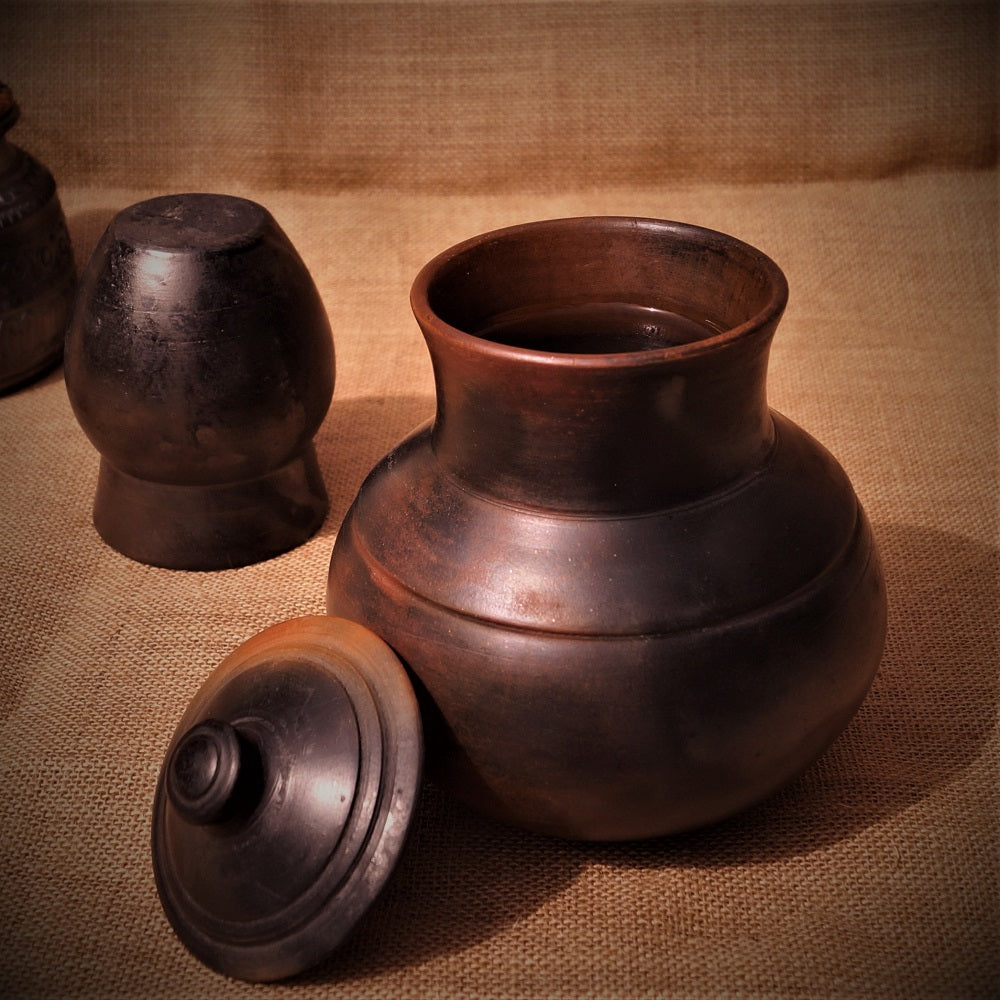 Reduction Fired Small Water Pot or Lota
