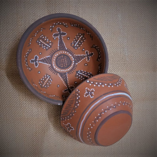 Kutch Painted Pottery Serving Bowls Set of 2