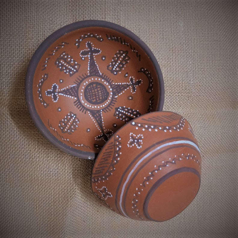 Kutch Painted Pottery Royal Dinner Set for 1