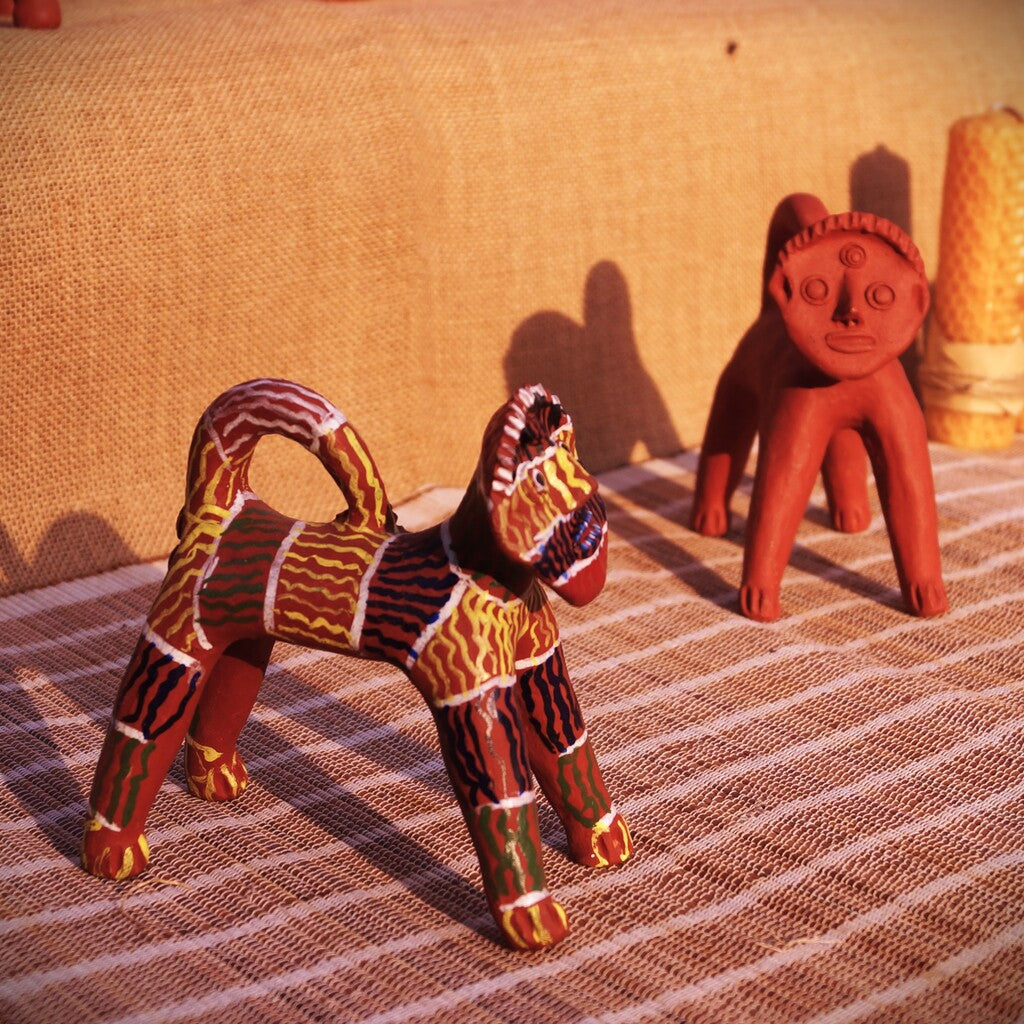 MP Terracotta Craft Votive Animal Figurines