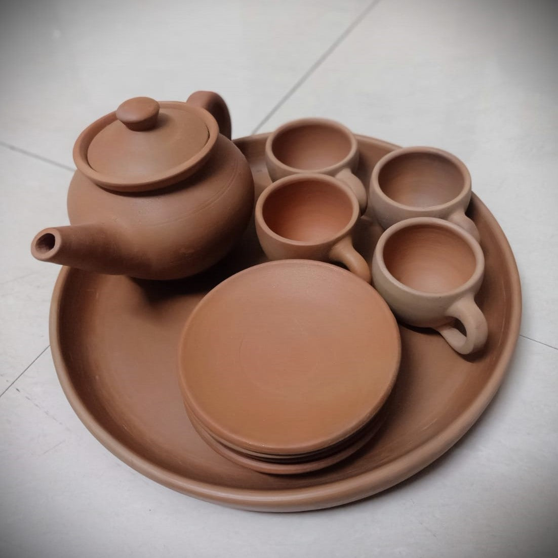 Nizamabad Clay Pottery Teaset for 4