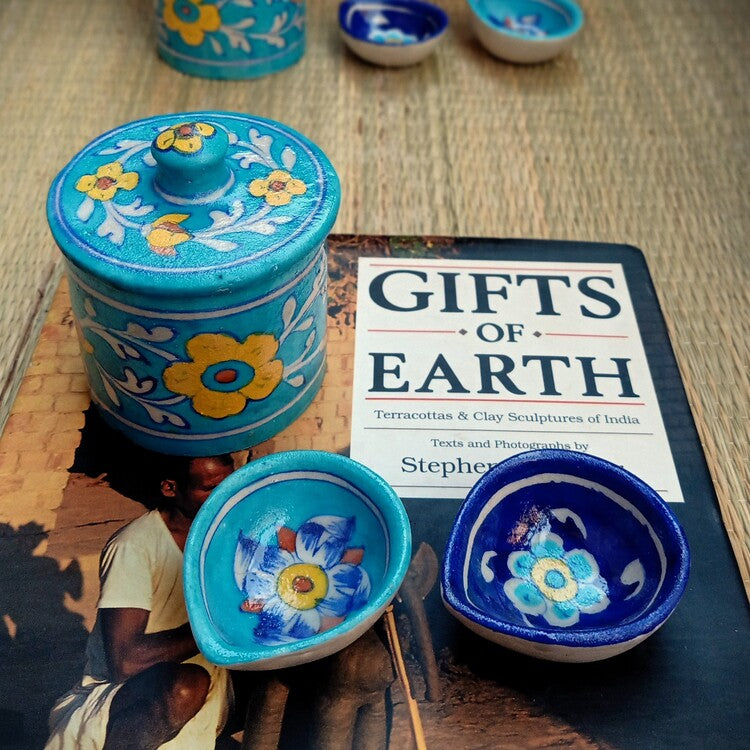 Jaipur Blue Pottery Diwali Gift Set Small
