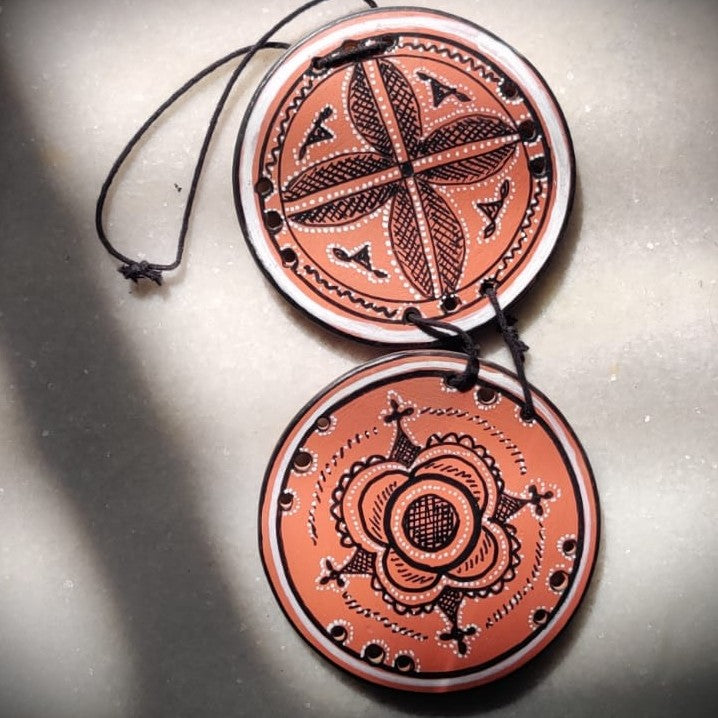 Hand-Painted Kutch Pottery Wall Hanging