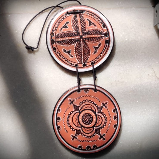 Hand-Painted Kutch Pottery Wall Hanging