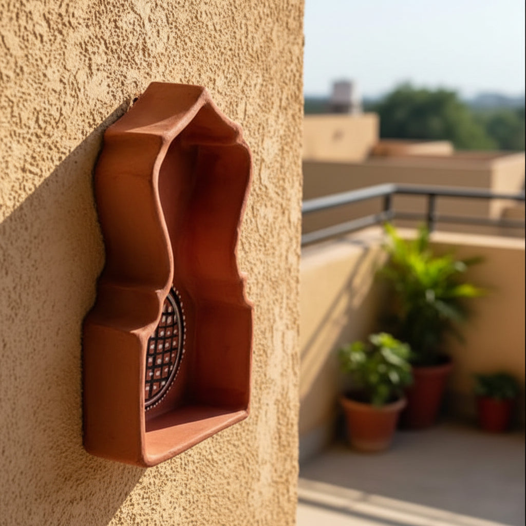Hand-Painted Kutch Pottery Miniature Wall Hanging