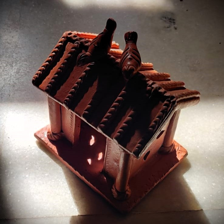 MP Terracotta Craft Birdhouse Rectangular