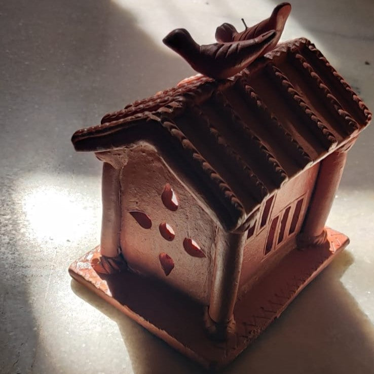 MP Terracotta Craft Birdhouse Rectangular