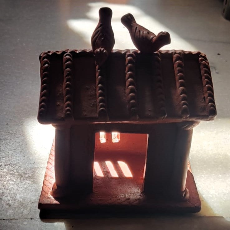 MP Terracotta Craft Birdhouse Rectangular