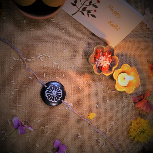 Nizamabad Black Pottery Rakhi Hamper