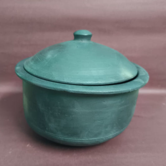 Sawai Madhopur Black Pottery Cooking Pot (Bhagoni)