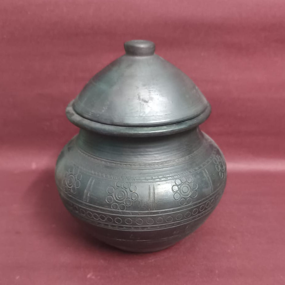Sawai Madhopur Black Pottery Pot (Lota)