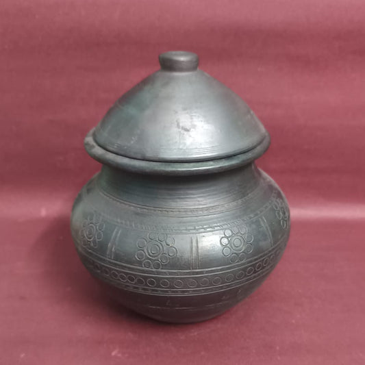 Sawai Madhopur Black Pottery Pot (Lota)