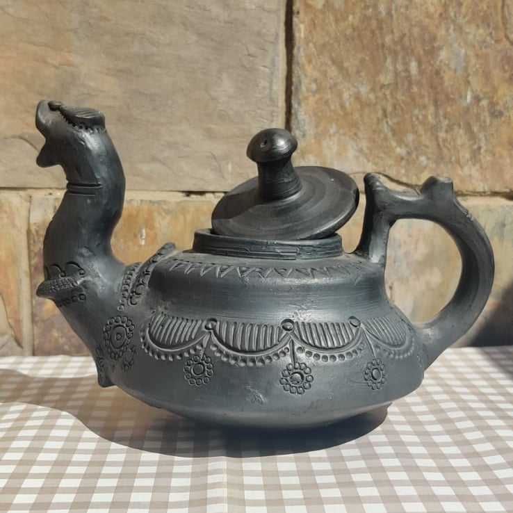 Sawai Madhopur Black Pottery Teapot 2