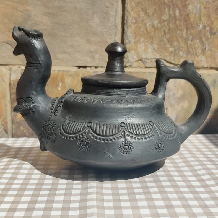 Sawai Madhopur Black Pottery Teapot 2