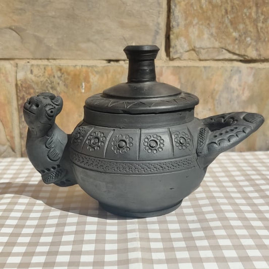 Sawai Madhopur Black Pottery Animal Saltshaker