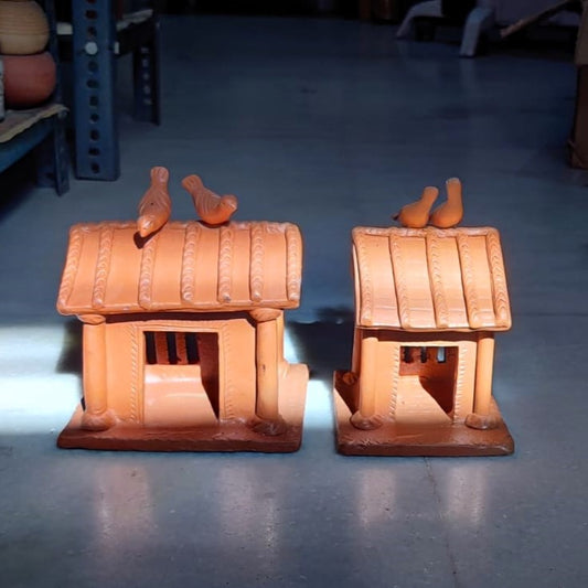 MP Terracotta Craft Birdhouse Rectangular