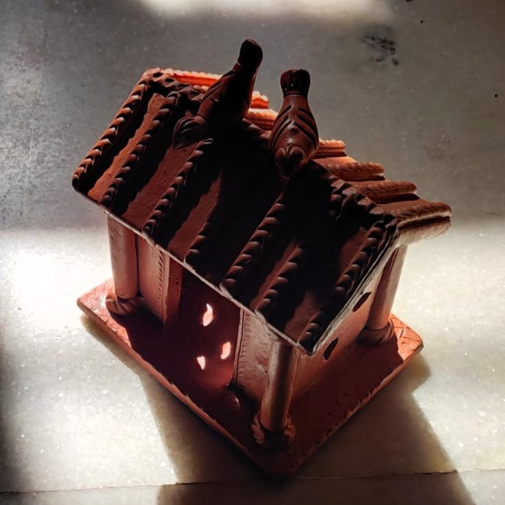 MP Terracotta Craft Birdhouse Rectangular