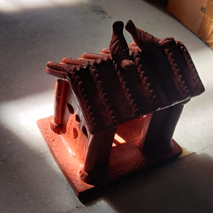 MP Terracotta Craft Birdhouse Rectangular