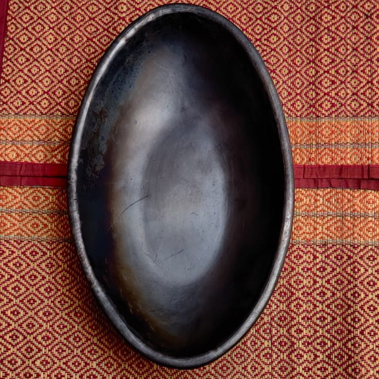 Longpi Black Pottery Salad/ Fruit Bowl
