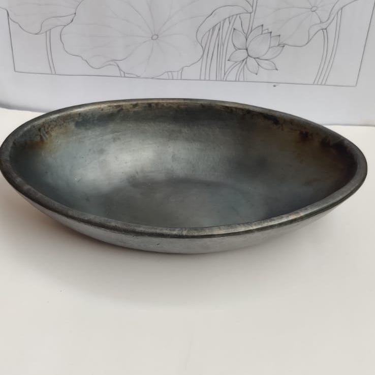 Longpi Black Pottery Salad/ Fruit Bowl