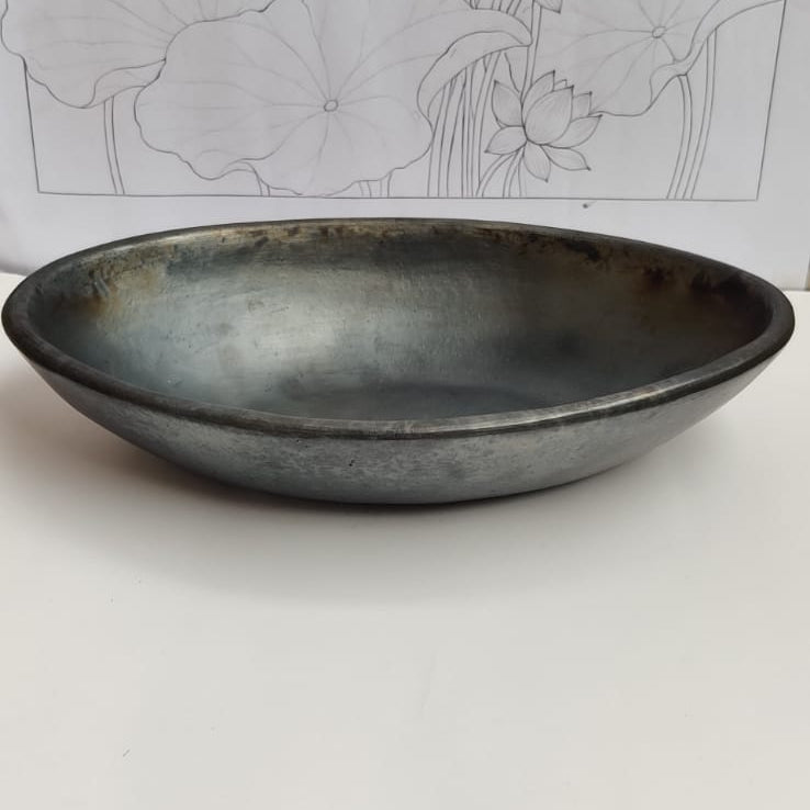 Longpi Black Pottery Salad/ Fruit Bowl