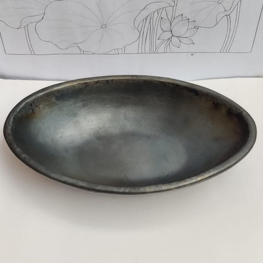 Longpi Black Pottery Salad/ Fruit Bowl