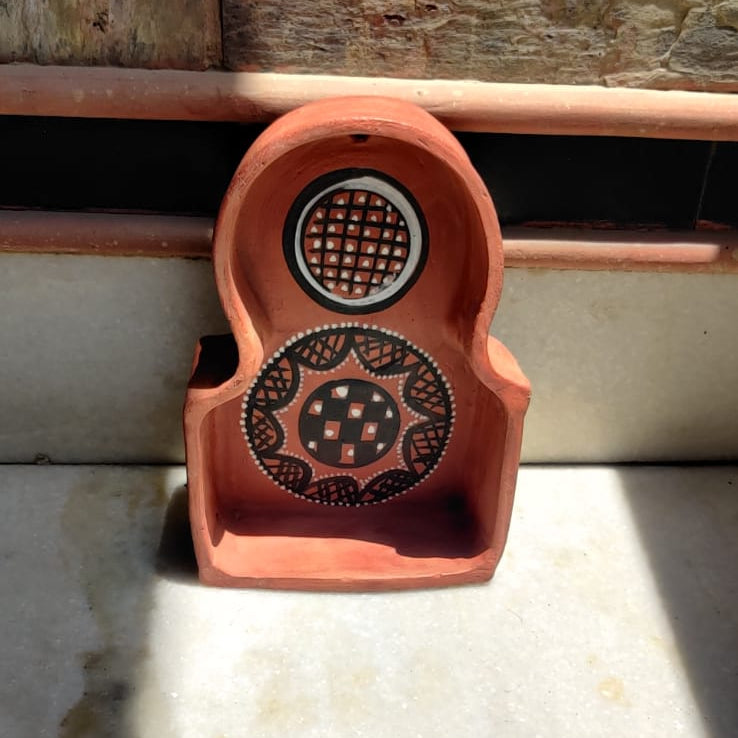 Hand-Painted Kutch Pottery Miniature Wall Hanging