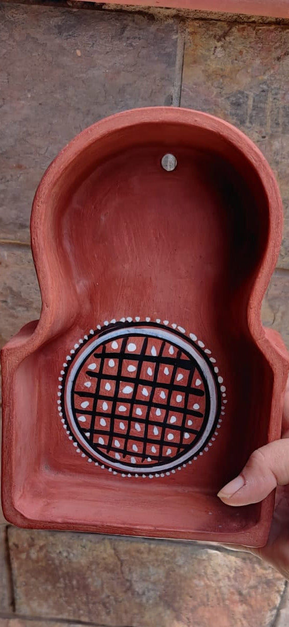 Hand-Painted Kutch Pottery Miniature Wall Hanging
