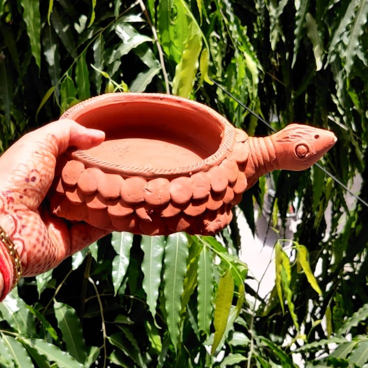 Handcrafted Tortise Uruli Molela Terracotta Mural Craft