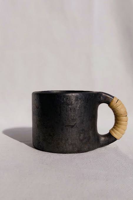 Longpi Black Pottery Tea Cups Pair with Herbal Green Tea