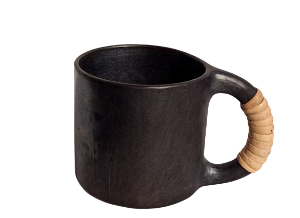Longpi Black Pottery Beer Mug Medium