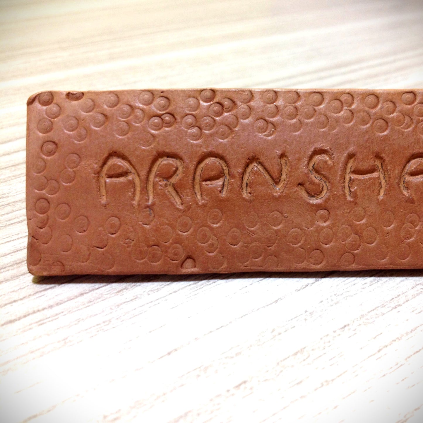 Customised Handcrafted Terracotta Name Plaque