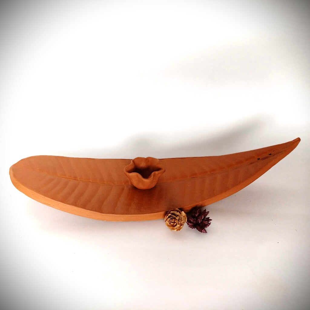 Terracotta Incense Stick and Cone Holder Set