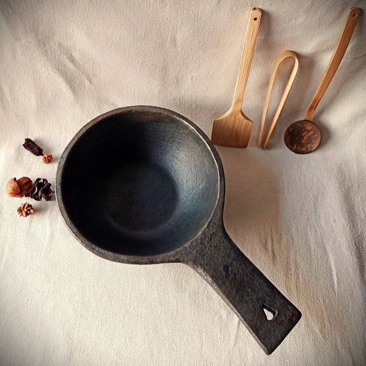 Longpi Black Pottery Deep Frying Pan