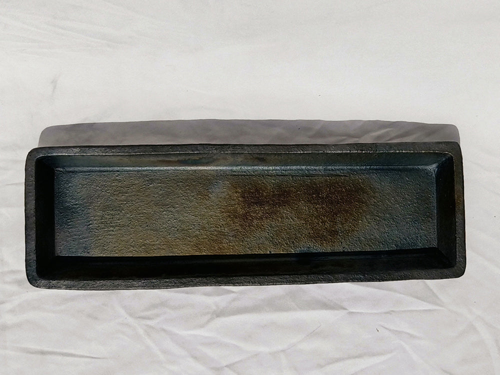 Longpi Black Pottery Tray Long