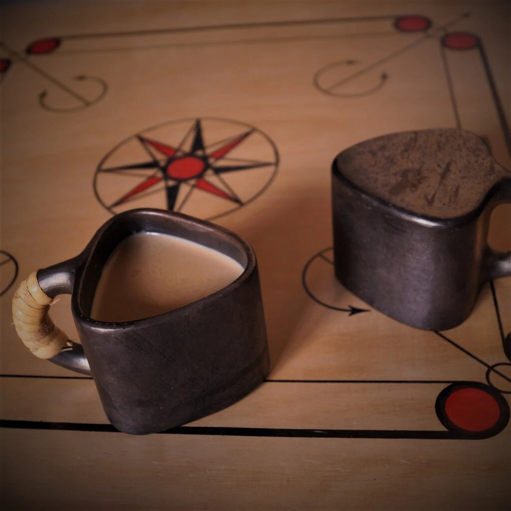 Longpi Black Pottery Trikon Coffee Mug
