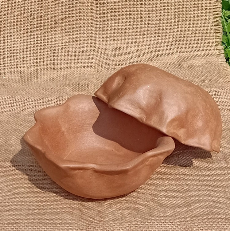Lotus Food Safe Handcrafted Multi Purpose Terracotta Clay Bowls