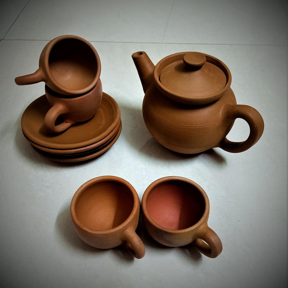 Nizamabad Clay Pottery Teaset for 4
